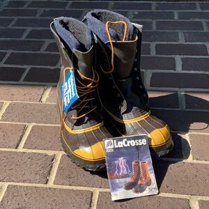 LaCrosse Black and Gold Outdoor Boots